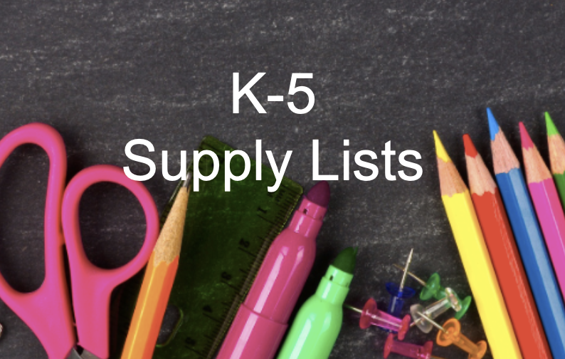 Supply List for K-5