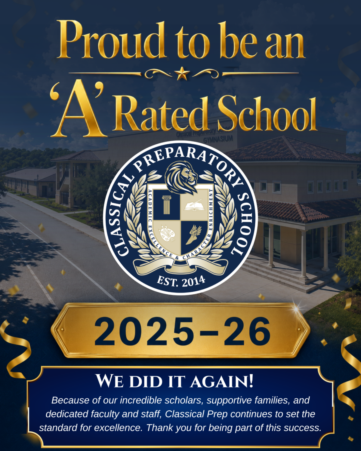 School Grade Announcement